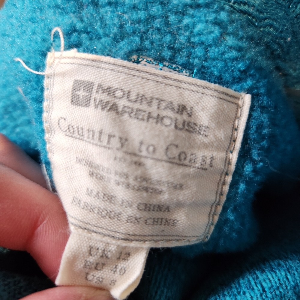 Turquoise medium mountain equipment Blue Sweater very‎ warm - Picture 3 of 10